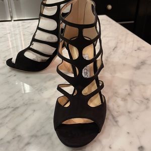 Sleek new Jimmy Choo Ren Black Sue Pump